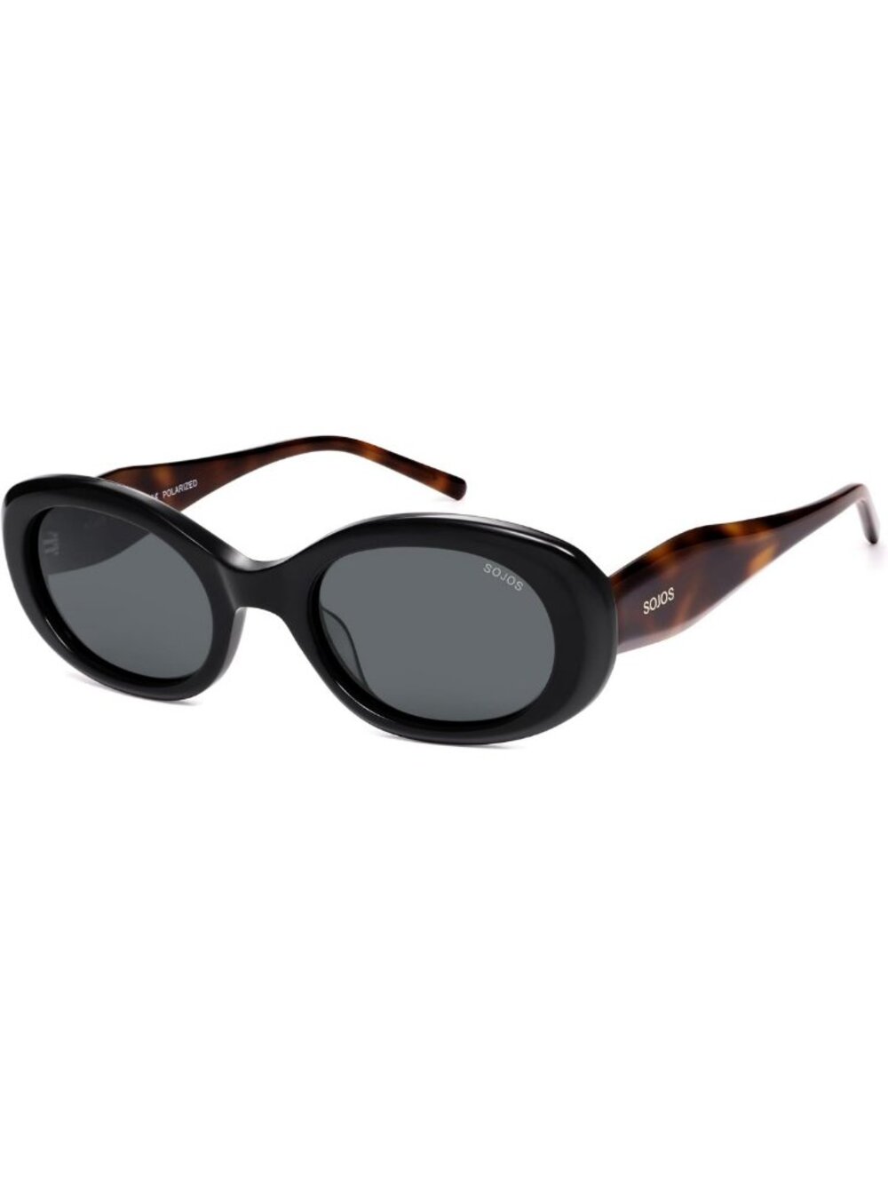 Retro 90s Oval Polarized Sunglasses for Women - Stylish Acetate Shades